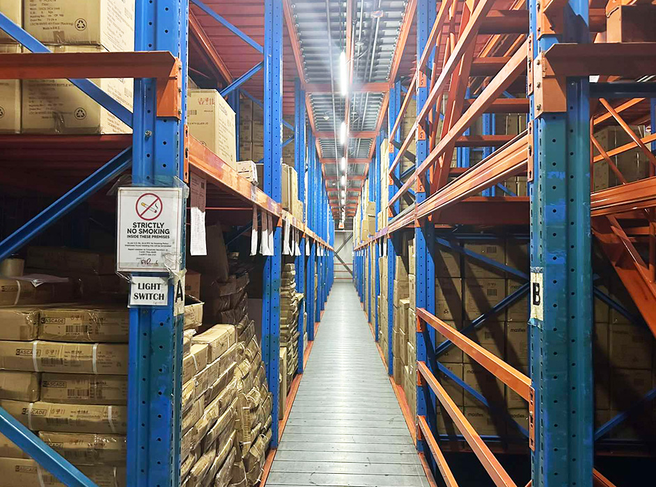 Warehouse aisle
