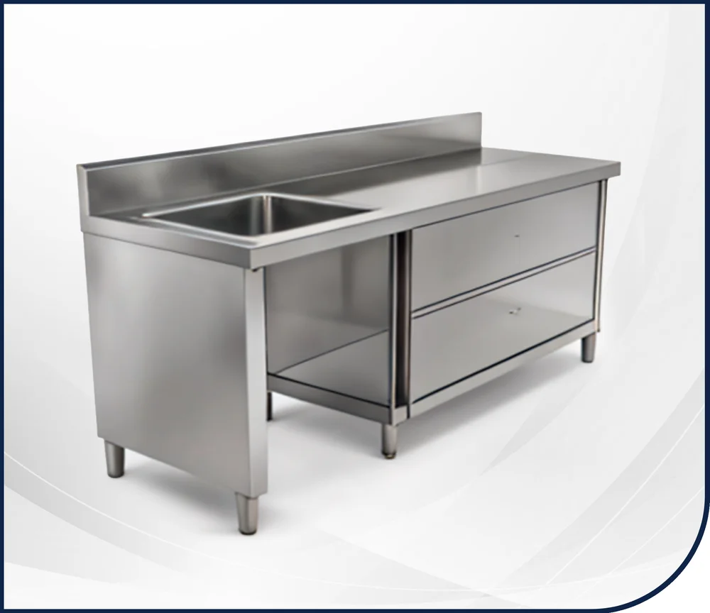 Open Cabinet with Sink