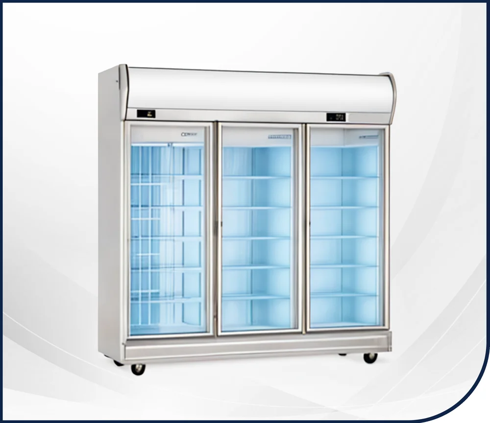 3 Door Glass Chiller - Freezer
