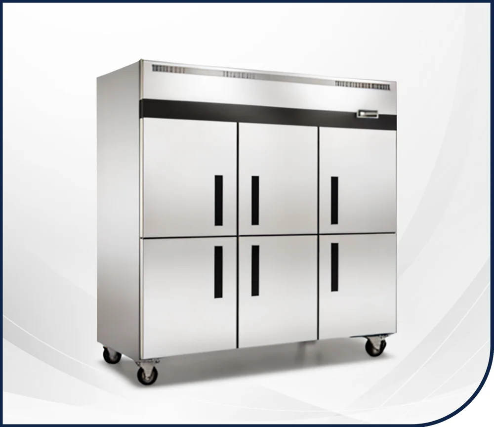 6 Door Upright Chiller - Freezer