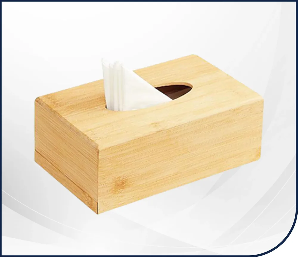 Bamboo Tissue Holder