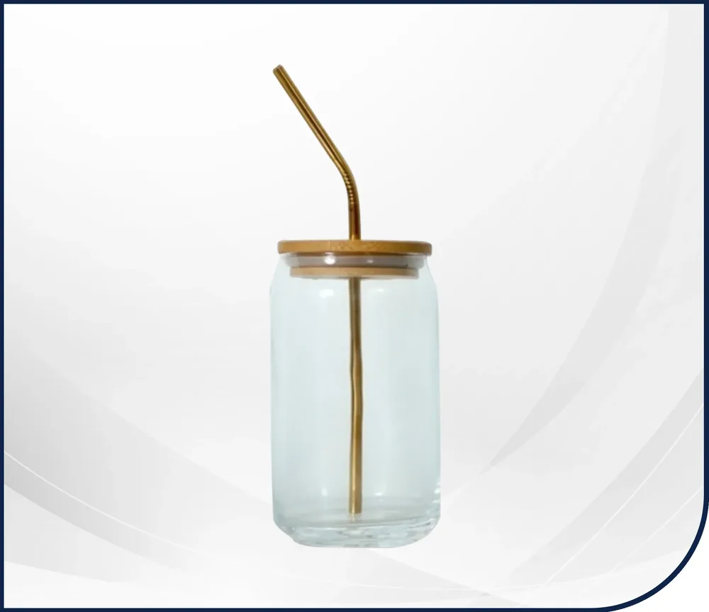 Glass Tumbler with Bamboo Lid