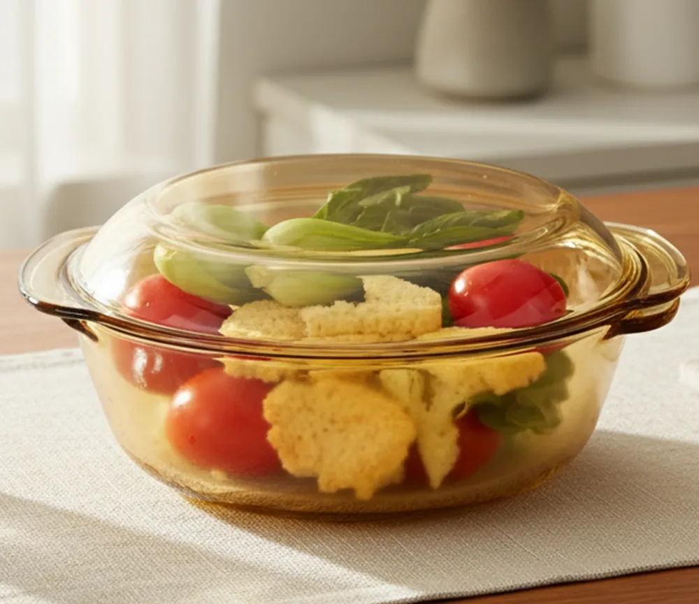 Borosilicate Glass Casserole with Lid